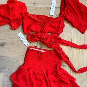 NWT Meshki Red Set